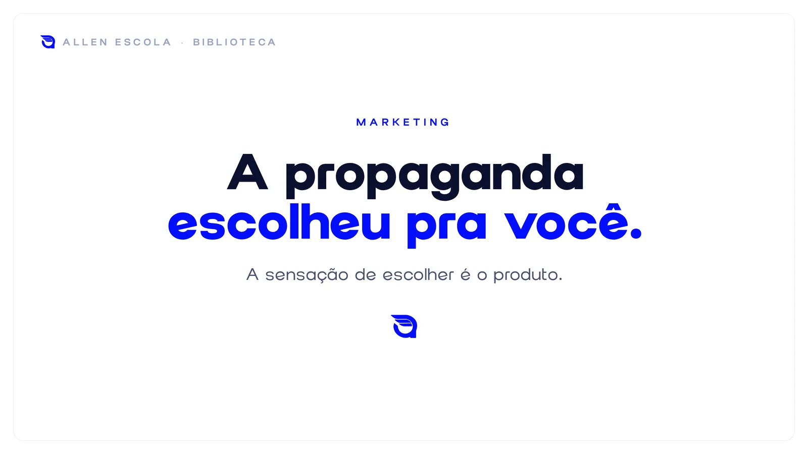 Capa do artigo A propaganda escolheu pra você